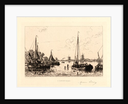 À Zaandam (Hollande), 1877 by Maxime Lalanne