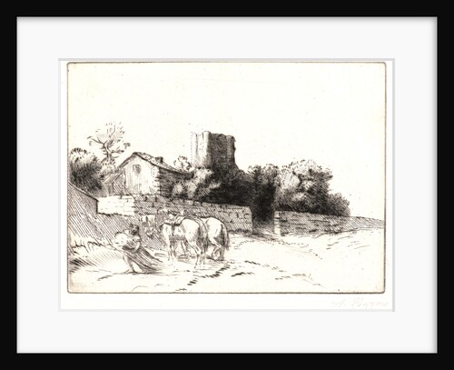 The Parsonage Wall (Mur de Presbytère) by Alphonse Legros