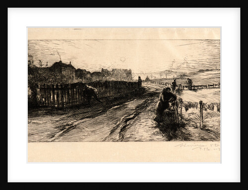 Aux Fortifications, Porte de Versailles, 1898 by Auguste Louis Lepère