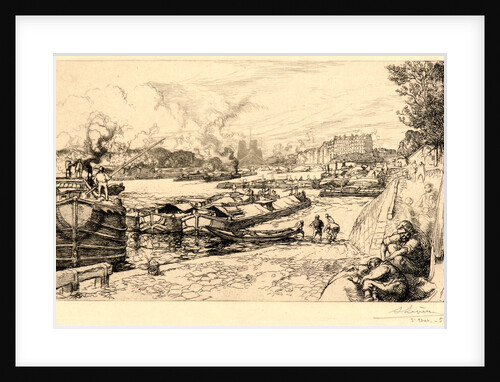 Les Bords de la Seine, by Auguste Louis Lepère