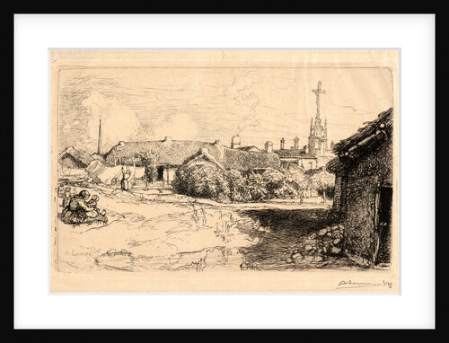 Le Calvaire, St. Jean de Monts, 1909 by Auguste Louis Lepère