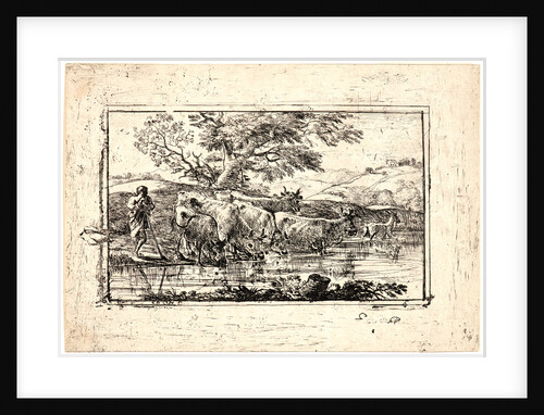 Cattle Drinking, 17th century by Claude Lorrain