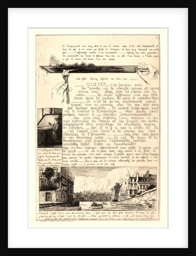 Letter on the Elements of Etching, second sheet, 1864 by Adolphe Martial Potémont