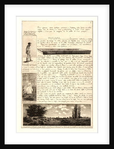 Letter on the Elements of Etching, third sheet, 1864 by Adolphe Martial Potémont