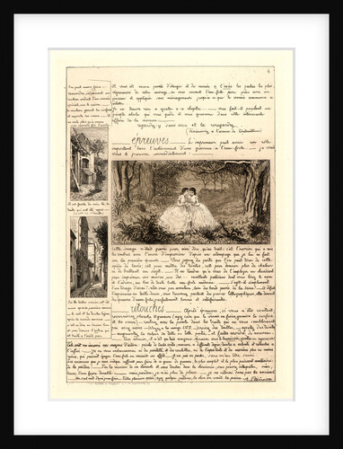 Letter on the Elements of Etching, fourth sheet, 1864 by Adolphe Martial Potémont