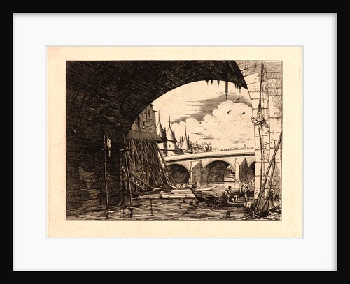 L'Arch du Pont, Notre Dame, 1881 by Edmond Gosselin