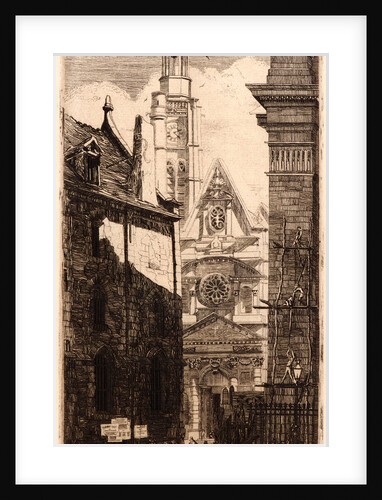 St. Etienne du Mont, 1881 by Edmond Gosselin