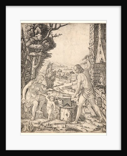 Vulcan, Venus, and Cupid, ca. 1505-1508 by Marcantonio Raimondi