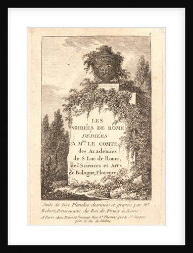 Title page, 1763-1764 by Hubert Robert