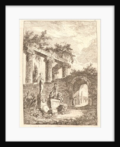 The Statue before Ruins, 1763-1764 by Hubert Robert