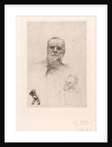 Portrait of Victor Hugo de face, 1886 by Auguste Rodin