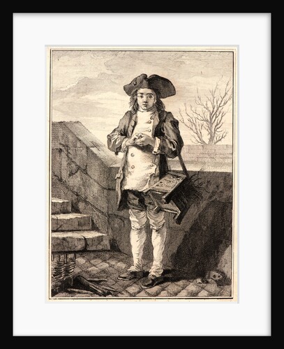 Shoe Black (by a wall), 1768 by Jean-Baptiste Tilliard