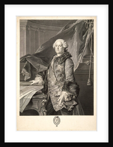 Portrait of Abel-Franc¸ois Poisson, Marquis de Vadiéres, later Marquis de Marigny 172?-1781, 1761 by Johann Georg Wille
