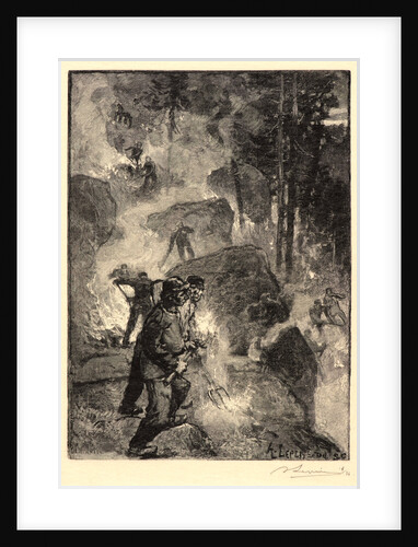 Brûleurs de Fougères, 1887 by Auguste Louis Lepère