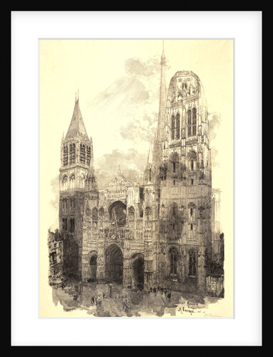 Rouen Cathedral, 1888 by Auguste Louis Lepère