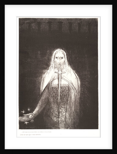 And he had in his right hand seven stars, and out of his mouth went a sharp two-edged sword, 1899 by Odilon Redon