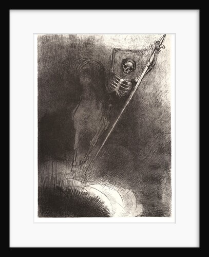 And his name that sat on him was Death, 1899 by Odilon Redon