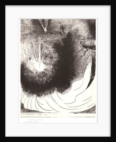 And there fell a great star from heaven, burning as it were a lamp, 1899 by Odilon Redon