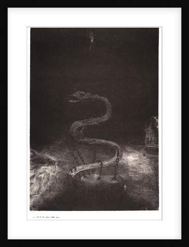 And bound him in a thousand years, 1899 by Odilon Redon
