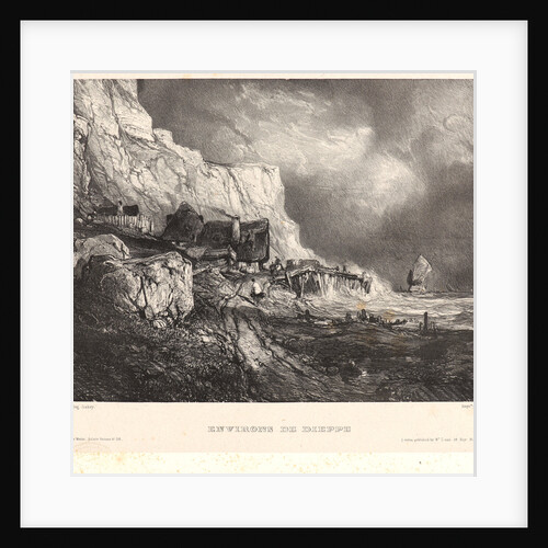 Environs de Dieppe, 1833 by Eugène Isabey