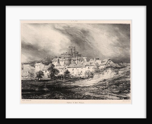 Château de Font-Gibaud, 1830 by Eugène Isabey