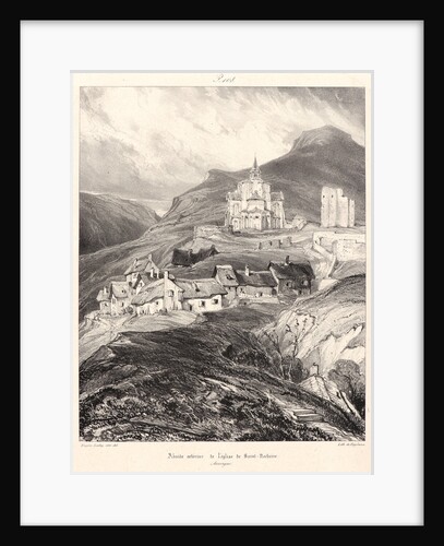 Abside de L'Église de Saint-Nectaire, 1831 by Eugène Isabey