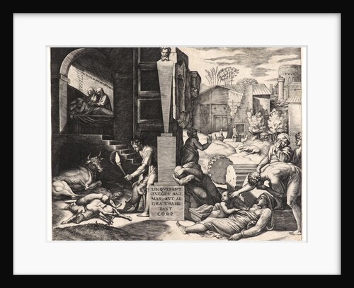 The Plague in Crete (Il Morbetto), ca. 1514- 1515 by Marcantonio Raimondi