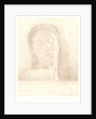 Closed Eyes (Yeux clos), 1890 by Odilon Redon