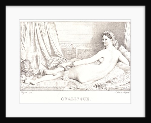 Odalisque, 1825 by Jean-Auguste-Dominique Ingres