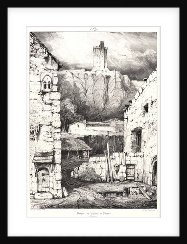Donjon du Chateau de Polignac, 1830 by Eugène Isabey