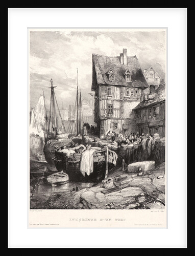 Intérieur d'un port, 1833 by Eugène Isabey