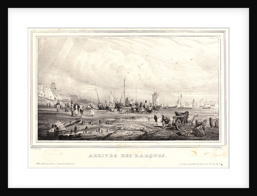 Arrival of the Boats (Arrivée des Barques), ca. 1832 by Paul Huet