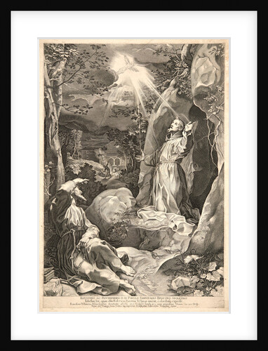 Stigmatization of St. Francis by Francesco Villamena