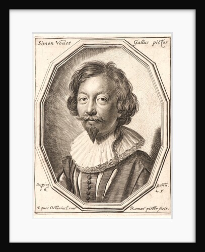 Portrait of the Painter, Simon Vouet, 1629 by Ottavio Mario Leoni