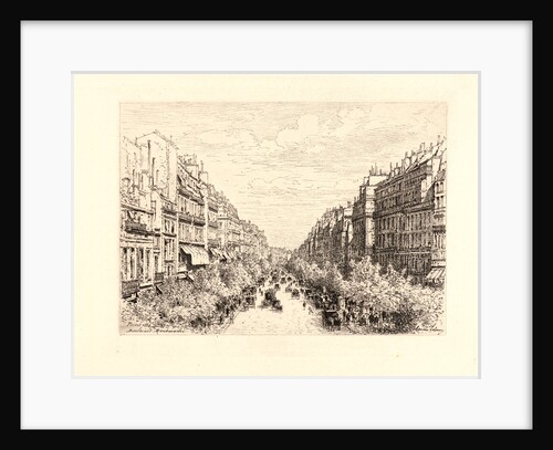 Boulevard Montmartre, Paris, 1884 by Maxime Lalanne