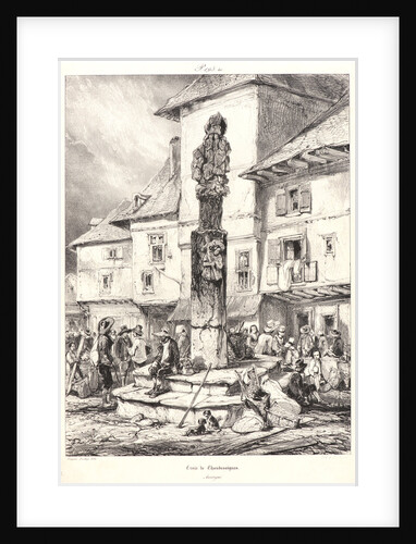 Croix de Chaudesaigues, 1831 by Eugène Isabey