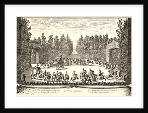 Plate from Premiere Journee, 17th century by Israël Silvestre