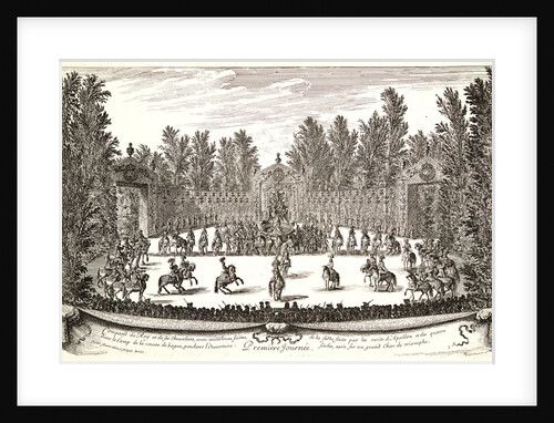 Plate from Premiere Journee, 17th century by Israël Silvestre