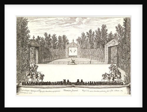 Plate from Premiere Journee, 17th century by Israël Silvestre