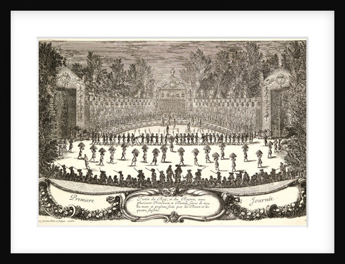 Plate from Premiere Journee, 17th century by Israël Silvestre