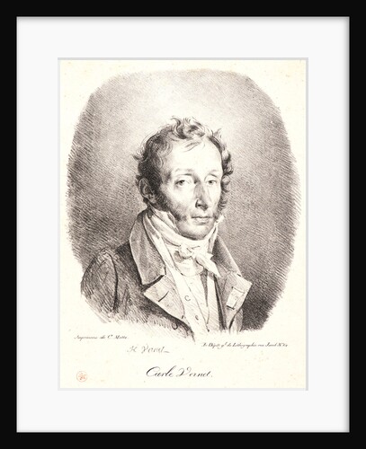 Portrait of Carle Vernet, 1817 by Horace Vernet