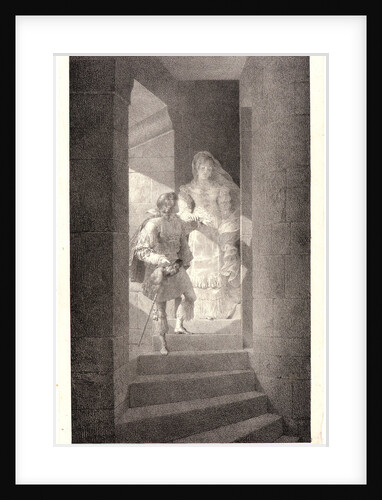 Staircase of the Great Tower (Escalier de la Grande Tour), 1822. by Jean Baptiste Isabey
