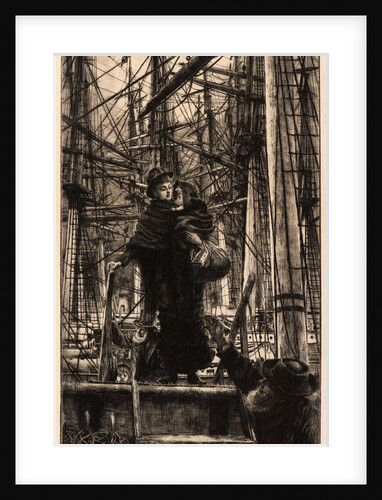 Emigrants (Woman with Child Disembarking from Sailboat), 1880 by James Tissot