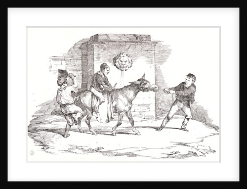 Three Boys Playing with an Ass, 1820 by Théodore Géricault