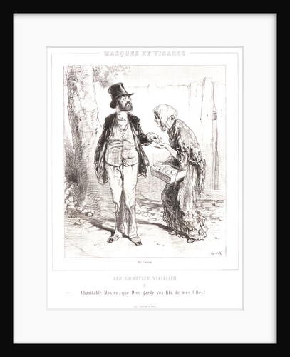 Charitable sir, may God save your sons from my daughters by Paul Gavarni