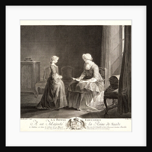 The Right Education (La Bonne Éducation), ca. 1757 by Jacques Philippe Le Bas