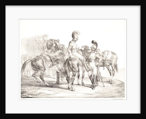 A Party of Life Guards, 1821 by Théodore Géricault