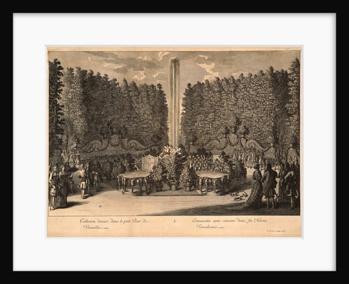 Collation donne dans le petit Parc de Versailles, 1678 by Jean Le Pautre