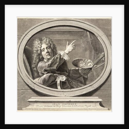 Portrait of Jean Jouvenet, Painter to the King, Director of the Royal Academy, 1707 by Antoine Trouvain