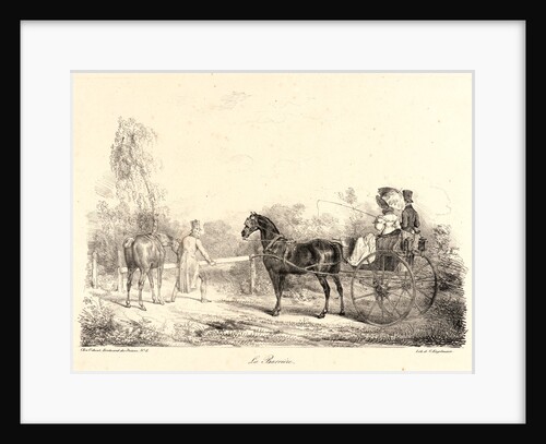 La Barrière, 19th century by Eugène Louis Lami